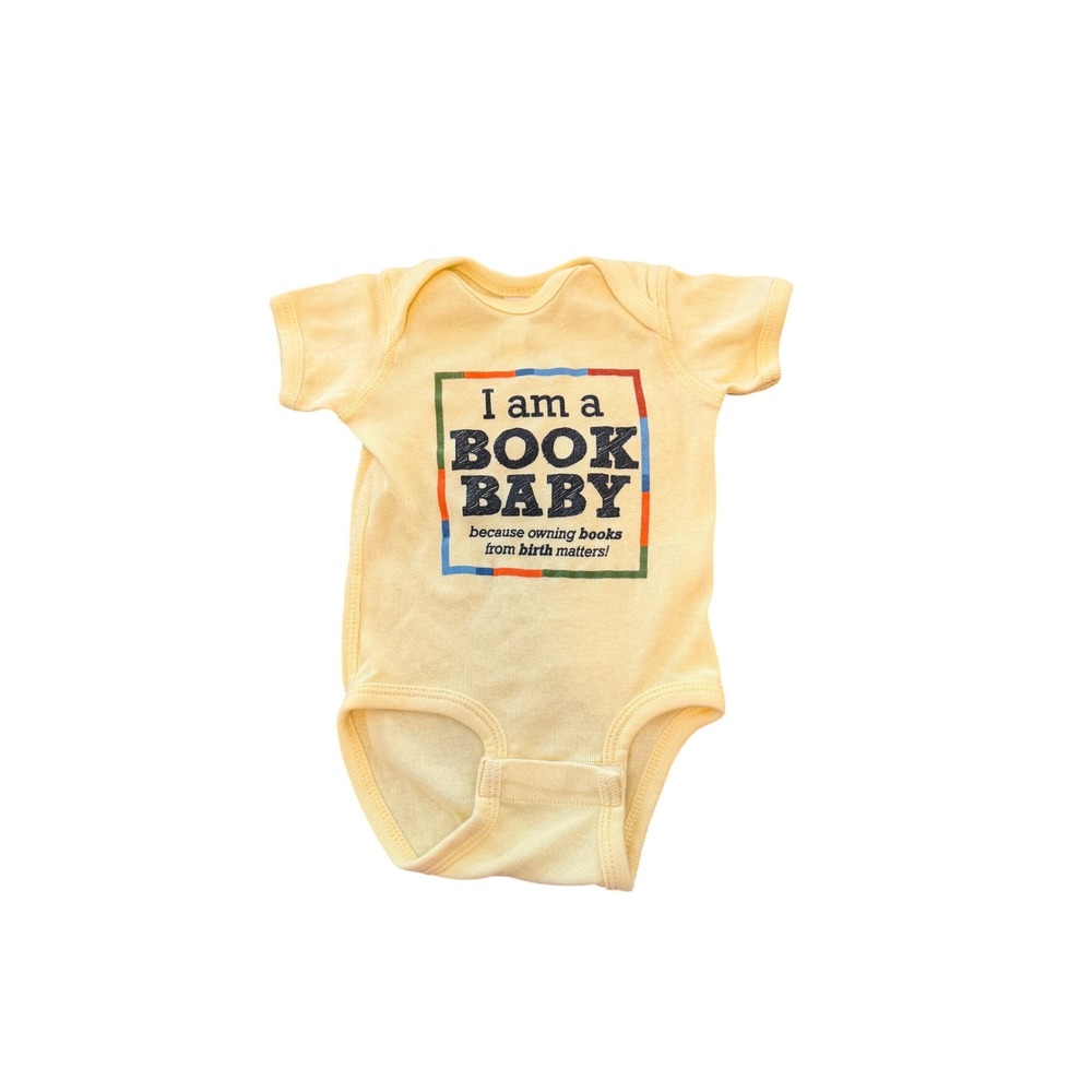 Rabbit Skins Book Baby Yellow Graphic Bodysuit‎ 6 Months Book Harvest Literacy